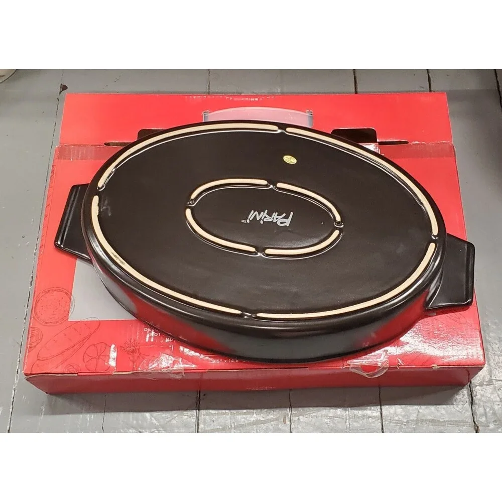 Open Box Parini Ceramic Cookware for the Grill Casserole Pan 14.8